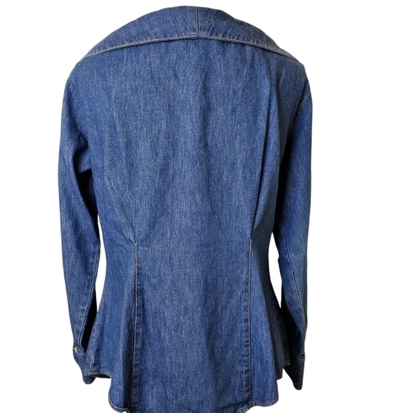 Express vintage long sleeve denim shirt sz 9 - Picture 2 of 9